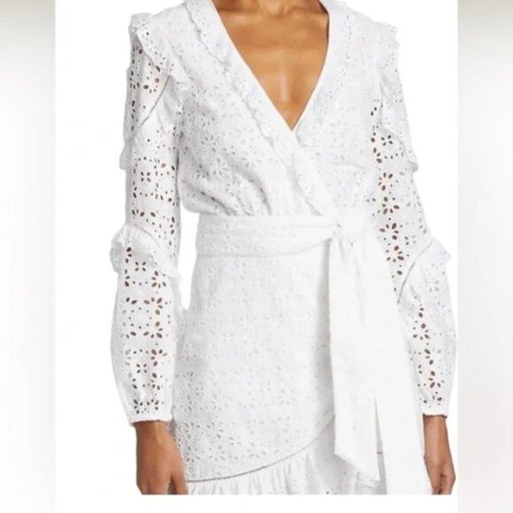 Veronica beard, Julia, white eyelet dress. 6 NEW WITHOUT TAGS - Picture 4 of 7